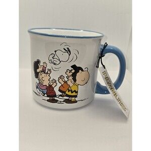 Peanuts Gang and Snoopy Camper Coffee Mug
